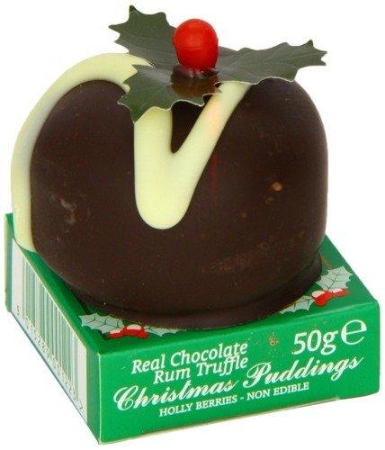 Rum Truffle Christmas Puddings – 50g