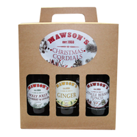 Mawson's Christmas Cordials - 6 x 500ml Glass Bottles